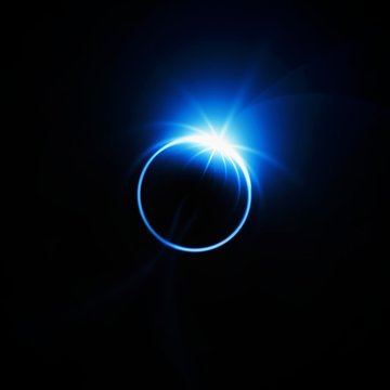 抽象的な青い光の輪 Stock イラスト Adobe Stock