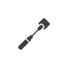 BDSM whip stick vector icon. filled flat sign for mobile concept and web design. Sex toy whip glyph icon. Symbol, logo illustration. Vector graphics