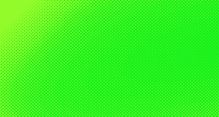 Bright green and yellow pop art retro background with halftone in comic style for sale, vector illustration eps10