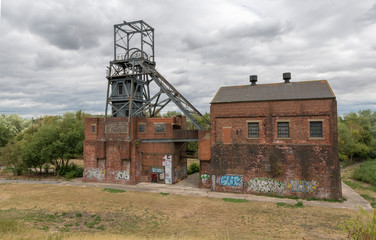 Fototapeta na wymiar The Ruins of Barnsley Main Colliery, Barnsley, South Yorkshire, England