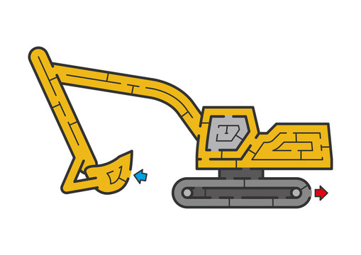 Excavator maze