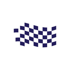 Race flag icon logo design template