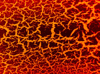 Texture of red glowing lava