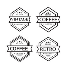 Vintage vector ornaments. Flourishes calligraphic retro logos. Vintage Logo set, retro design elements.