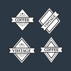Vintage logo. Hipster label and logo. Vintage Logo set, retro design elements.