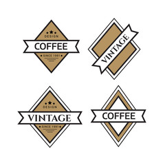 Obraz premium Retro Vintage Insignias or Logotypes set. Vintage Logo set, retro design elements.