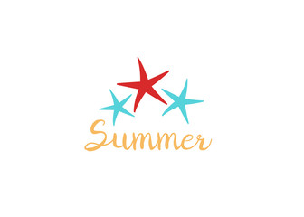 Fototapeta premium Summer icon. Beach logo vector. Summer party logo