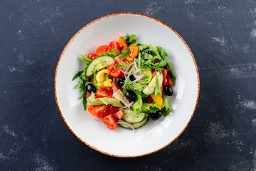 vegetarian fresh vegetable salad