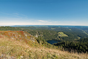 Blick vom Feldberg im Schwarzwald in Deutschland 
