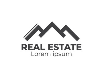 Logo of group homes or real estate. Real Estate, Building and Construction Logo Vector Design