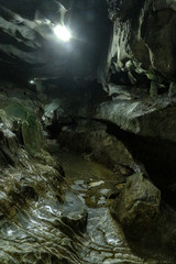 inside cave 