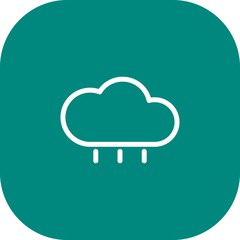 Round Corner Rain Icon With White Background