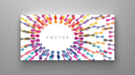 Cover design template. Abstract background with dynamic effect. Motion vector Illustration for business card, banner or presentation.