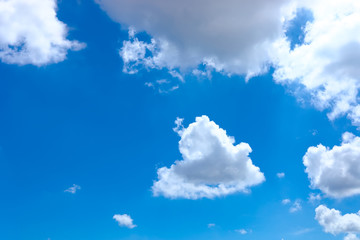 Naklejka na ściany i meble Beautiful blue sky background with cloudy.