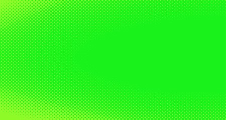 Bright green and yellow pop art retro background with halftone in comic style for sale, vector illustration eps10