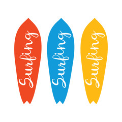 Vintage Surfing logo. Surf retro logotype. Surfing emblem