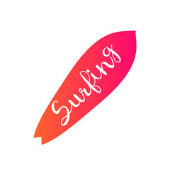 Vintage Surfing logo. Surf retro logotype. Surfing emblem