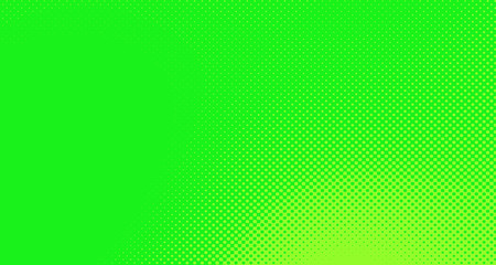 Bright green and yellow pop art retro background with halftone in comic style for sale, vector illustration eps10