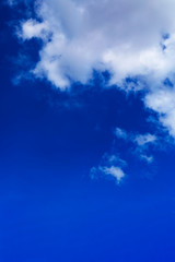 Fototapeta na wymiar blue sky with cloud in the morning.