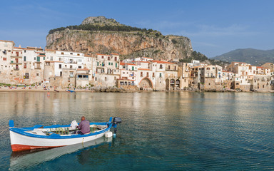 Fototapeta na wymiar Panoramic view of Cefalù – Sicily; Italy