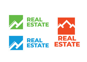 Real Estate, Building and Construction Logo Vector Design. Logo real estate set