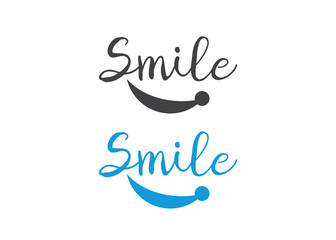 Smile logo design template vector. Happy smile vector logotype