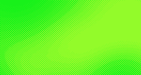 Bright green and yellow pop art retro background with halftone in comic style for sale, vector illustration eps10