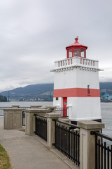 Fototapeta na wymiar Kanada, Vancouver, Brockton Point Lighthouse im Stanley Park, BC