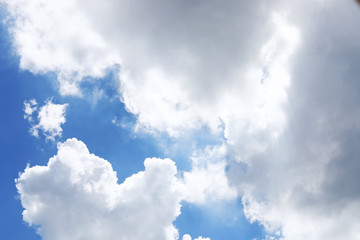 blue sky with cloud in the morning.