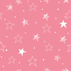Seamless pattern with stars