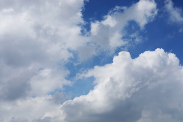 Fototapeta na wymiar blue sky with cloud in the morning.