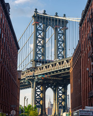 Naklejka premium Manhattan Bridge od DUMBO