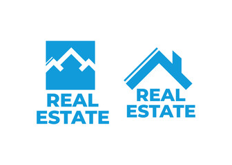 Real Estate, Building and Construction Logo Vector Design. Logo real estate set