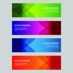 Fototapeta premium Vector Abstract design banner web template