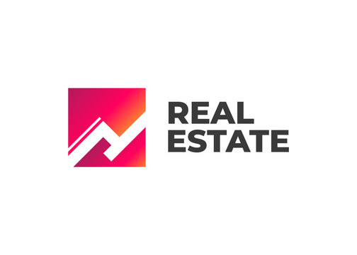 Logo of group homes or real estate. Real Estate, Building and Construction Logo Vector Design