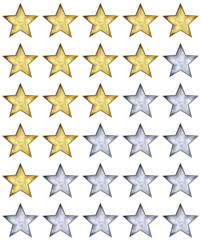 Fototapeta premium 5 star rating icon.