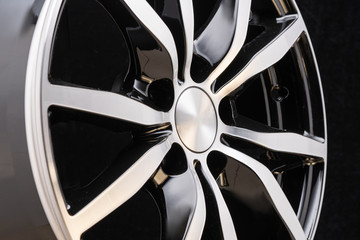 car cast aluminum alloy wheels, black silver with polished front, very beautiful and modern,...