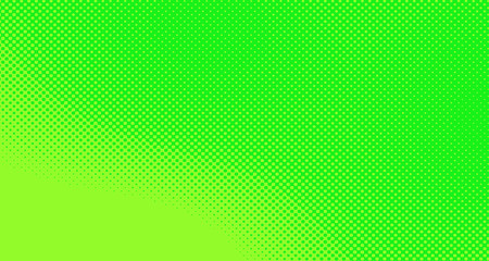 Bright green and yellow pop art retro background with halftone in comic style for sale, vector illustration eps10