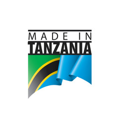 Tanzania flag, vector illustration on a white background