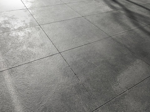 Granite sidewalk