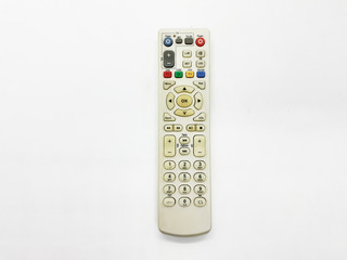 White Grey Plastic Luxury Modern Wireless Infrared Technology Remote Control of Television Movie...