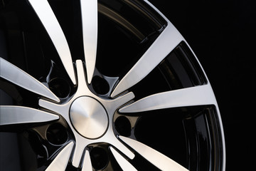 car cast aluminum alloy wheels, black silver with polished front, very beautiful and modern,...