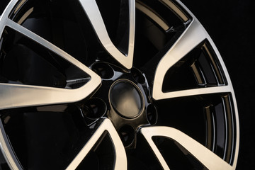 car cast aluminum alloy wheels, black silver with polished front, very beautiful and modern,...