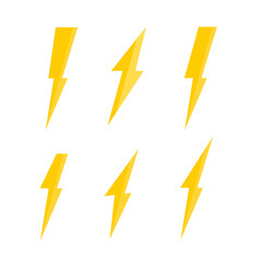 Fototapeta na wymiar Lightning vector set. Bolt icon and lightning strike. Bolt logo