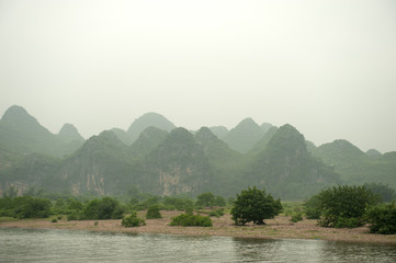 桂林　カルスト地形　山水　中国