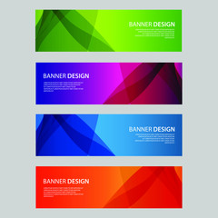 Fototapeta premium Vector Abstract design banner web template
