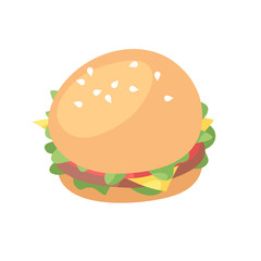 Cartoon drawing set of fast food. Hand drawn meal.Actual Vector illustration american cuisine. Creative ink art work burger