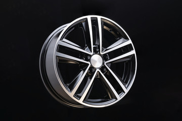 car cast aluminum alloy wheels, black silver with polished front, very beautiful and modern,...
