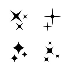 Star sparks icons collection