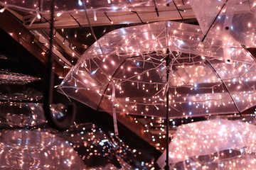 Banqiao, New Taipei City, Taiwan-December 17, 2018: The Installation art in Christmasland which is the most popular Christmas event in Taiwan.